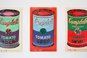 Warhol's Campbell soup cans